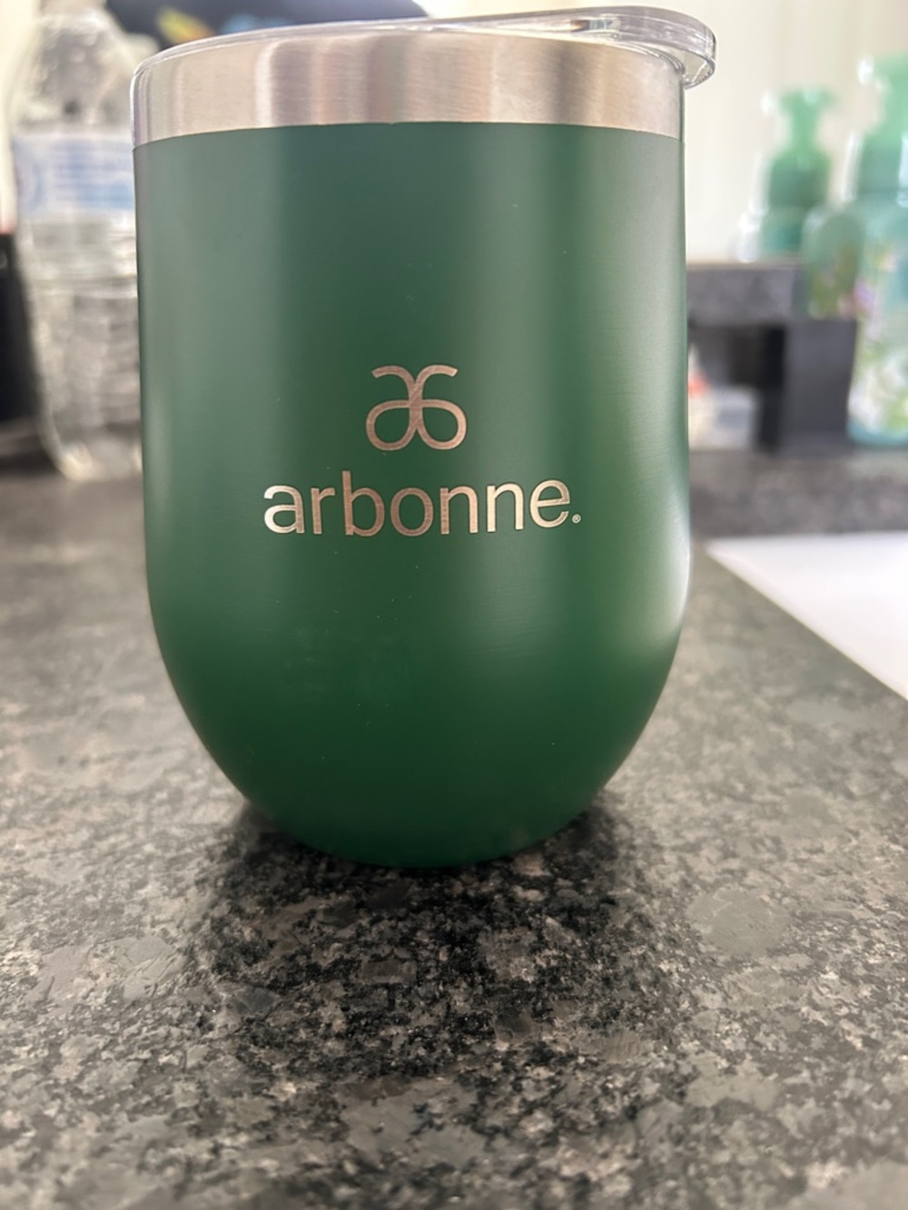 Arbonne Dark Green Stainless Steel Insulated Tumbler
